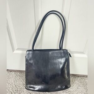 HOBO black leather handbag